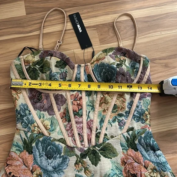 Floral Bustier Dress - Picture 10 of 12